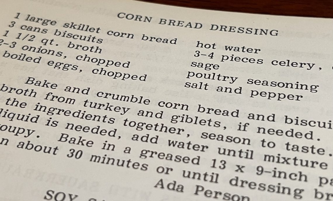 corn bread dressing recipe